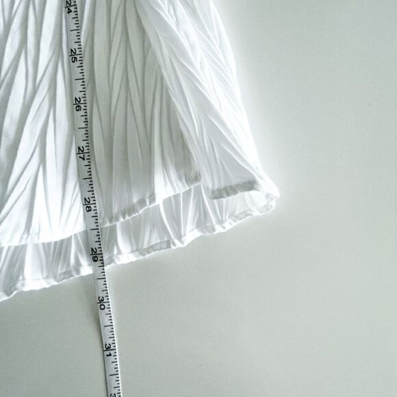 Zara Womens Blouse Off Shoulder Top Pull On Flowy Fit Classic White Small NWT - Picture 6 of 6